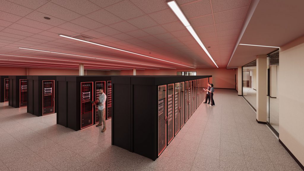 rendering of the data hall